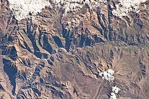 ISS-23 Colca Valley and the Sabancaya Volcano, Peru