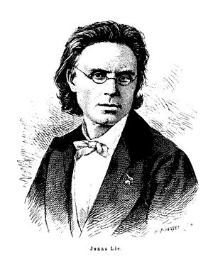 Jonas Lie (engraving by H P Hansen)