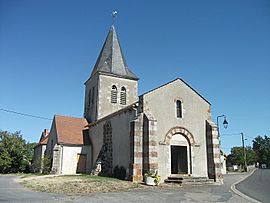 The church of Saint-Laurent in Louroux-de-Bouble