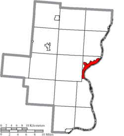 Location of Gallipolis in Gallia County