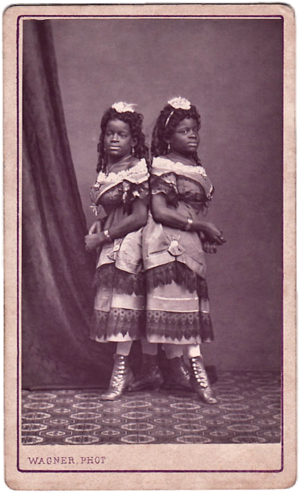 Millie and Christine McKoy by Wagner of Paris 1870s.png
