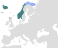 Norwegian Hereditary Empire excluding Greenland