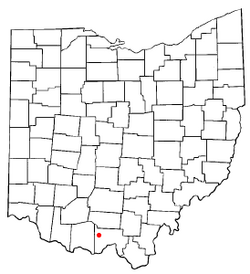 Location of Otway, Ohio