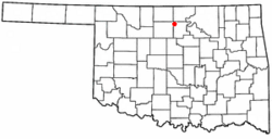 Location of Billings, Oklahoma