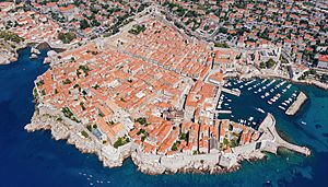 Old Port and historical center of Dubrovnik, Croatia, a view from the south (48613003236)