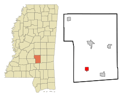 Location of Mize, Mississippi