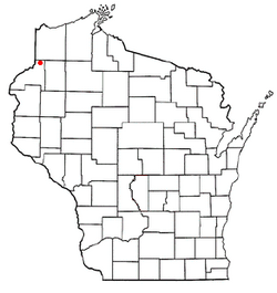 Location of Blaine, Wisconsin