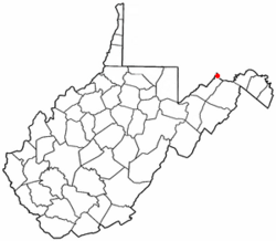 Location of Wiley Ford, West Virginia