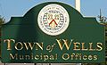 Wells maine municipal offices sign 2006
