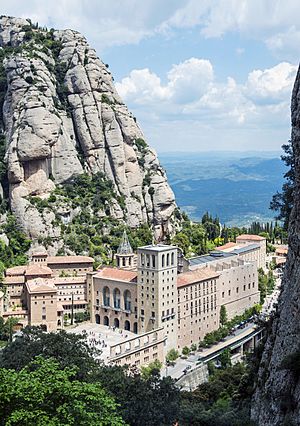 1 montserrat Santa Maria de Montserrat Abbey Funicular de Sant Joan 2014