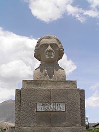 20061001 - Mitad del Mundo (busto de Jorge Juan y Santacilia)