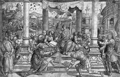 Bernard van Orley - Romulus Gives Laws to the Roman People - WGA16696
