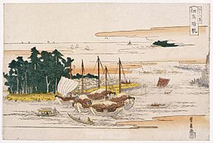 Brooklyn Museum - Returning Sails at Tsukuda from Eight Views of Edo - Utagawa Toyohiro