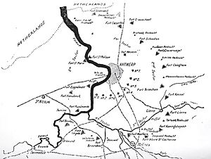 Defences of Antwerp, 1914