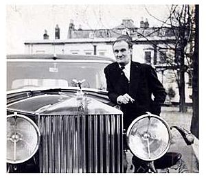 Eddie Chapman with car