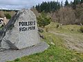 Fish park south entrance boulder