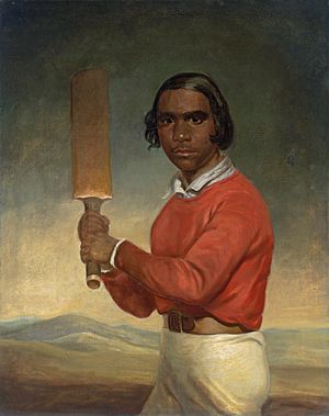 JM Crossland - Portrait of Nannultera, a young Poonindie cricketer