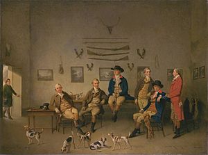 Members of the Carrow Abbey Hunt by Philip Reinagle 1780