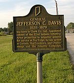 Memphis IN Jeff Davis Marker