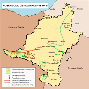 Navarra - Guerra Civil (1451-1461)