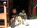 Nepalese-children-with-cats