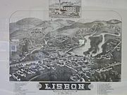 Old Map of Lisbon NH