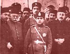 Reza Kahn behind Ahmad Shah jpg