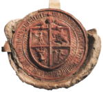Seal of Jogaila with the Polish Eagle and Lithuanian Vytis (Waykimas), 1386
