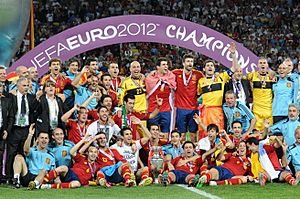 Spain national football team Euro 2012 trophy 03