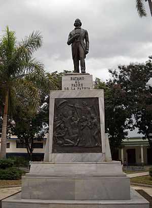 Statue of Carlos Manuel de Cespedes in Bayamo