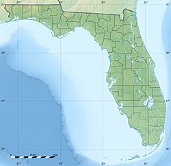 Location of Crystal Lake in Florida, USA.