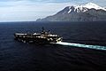 USS Constellation (CV-64) near the Aleutian Islands