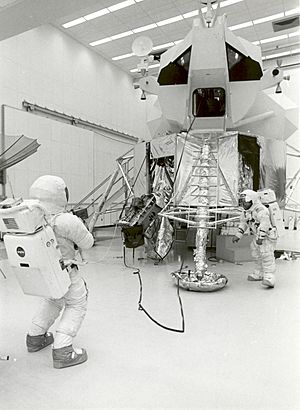 Apollo 13 Astronauts Practice Moonwalk at KSC - GPN-2002-000053