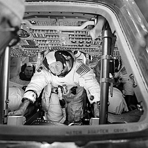 Apollo 15 crew during training