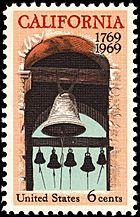 California settlement 200th 1969 U.S. stamp.1