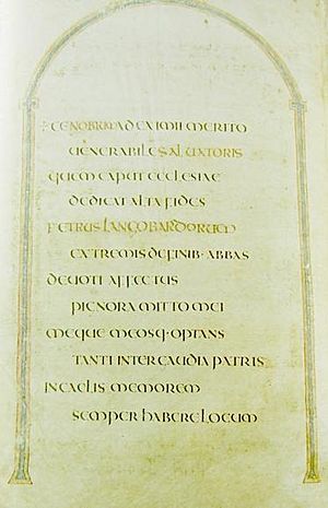 Codex Amiatinus (dedication page)
