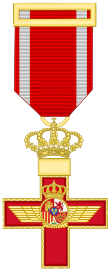 Cross of the Aeronautical Merit (Spain) - Red Decoration.svg