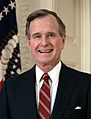 George H. W. Bush presidential portrait (cropped)