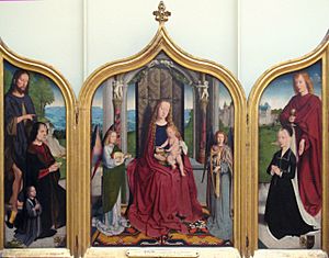 Gerard David Tryptique de la famille Sedano Bruges 1523