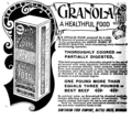 Granola advertisement, 1893