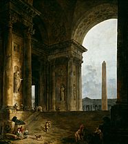 Hubert Robert - The Obelisk - Art Institute of Chicago - 1787-88