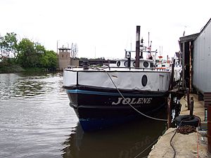 KK River Fishing fleet, bow of Jolene