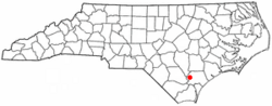 Location of Atkinson, North Carolina