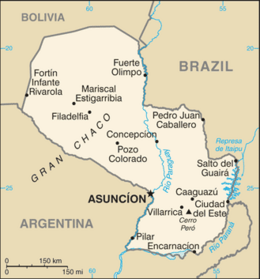 Paraguay-CIA WFB Map