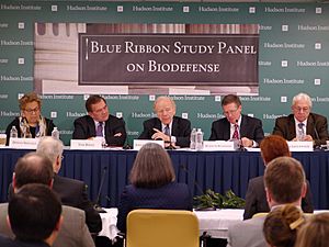 Shalala, Ridge, Lieberman, Wainstein, Greenwood at the Blue Ribbon Study Panel on Biodefense