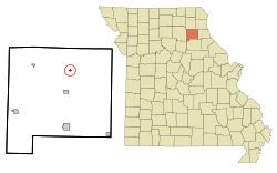 Location of Bethel, Missouri