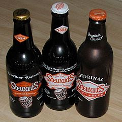 Stewart's root beer bottles