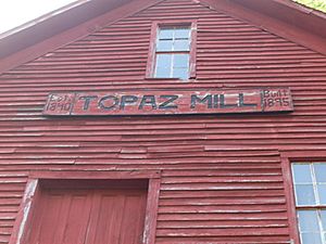 Topaz mill sign