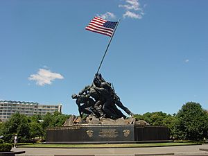 US Marine Corps War Memorial (Iwo Jima Monument) near Washington DC