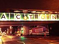 Acton High Street Railway Bridge With Illuminated Sign